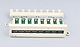 Patch panel naścienny 8 portów UTP kat.5e z organizerem