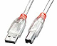 Lindy 36672 kabel USB A-B, 2.0, wtyk/wtyk, długość 1m, czarny.