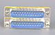 Adapter wtyk DSUB25 na wtyk DSUB25 Gender Changer