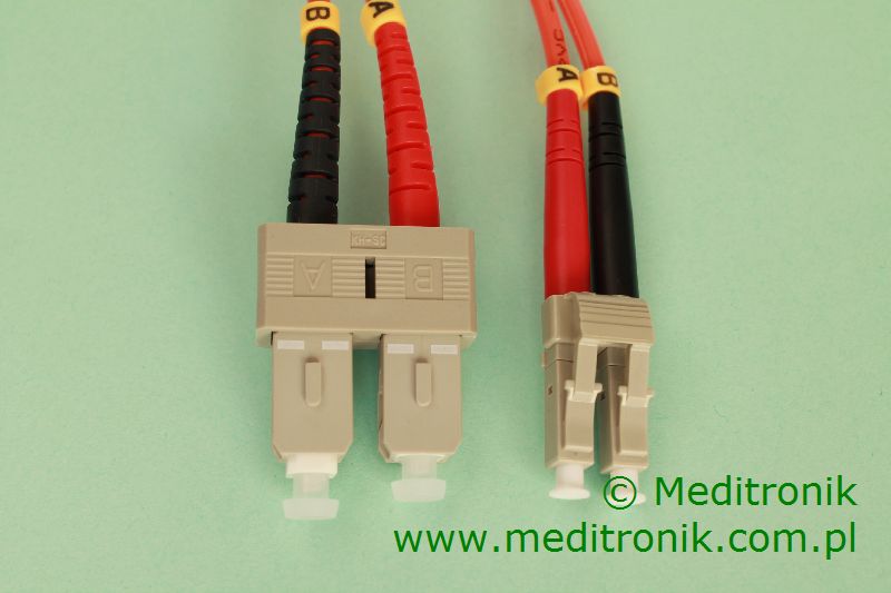 Lindy 10m OM2 LC - SC Duplex câble de fibre optique Orange
