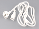 Kabel zasilający długość 2,5m wtyk DATA na gniazdo C13 biały