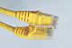 Patchcord UTP miedziany kat.6 (klasa E) linka żółty dł.1m kabel nieekranowan