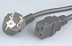 Kabel zasilający ze złączem Schuko i gniazdem C19