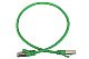 Patchcord FTP miedziany kat.6 (klasa E) linka zielony dł. 0,5m kabel ekranowany