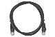 Patchcord UTP miedziany kat.6 (klasa E) linka czarny dł.1m kabel nieekranowany