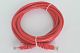 Patchcord RJ45 Kat.5e 3m U/UTP PVC miedziany czerwony