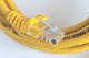 Patchcord RJ45 Kat.5e 3m U/UTP PVC miedziany żółty